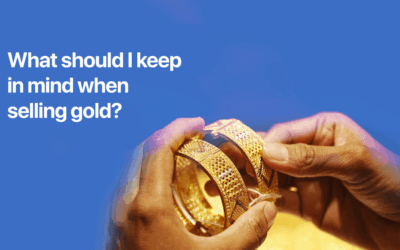What should I keep in mind when selling gold?