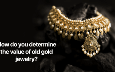 How do you determine the value of old gold jewelry?