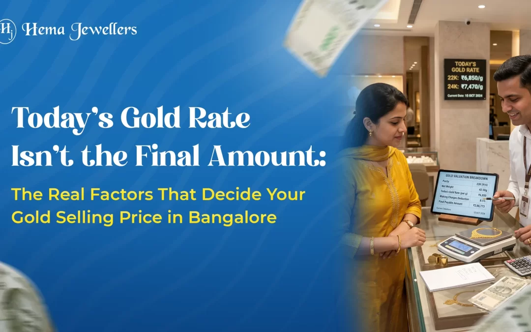“Today’s Gold Rate” Isn’t the Final Amount: The Real Factors That Decide Your Gold Selling Price in Bangalore