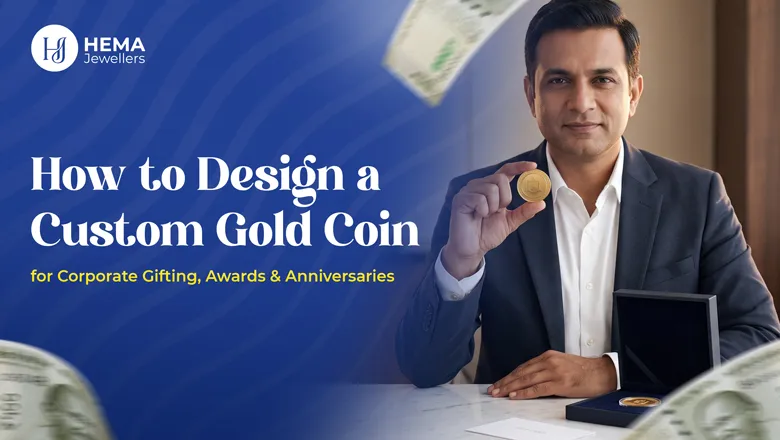 Custom gold coin design for corporate gifting